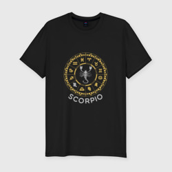 Мужская футболка хлопок Slim Зодиак - скорпион