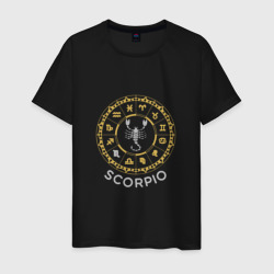Зодиак - скорпион – Мужская футболка хлопок с принтом купить со скидкой в -20%