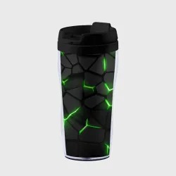 Термокружка-непроливайка Green neon steel