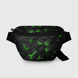 Поясная сумка 3D Green neon steel