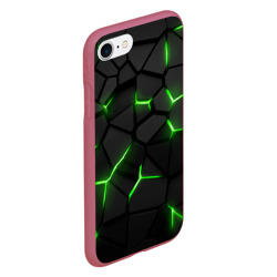 Чехол для iPhone 7/8 матовый Green neon steel - фото 2