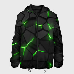 Мужская куртка 3D Green neon steel