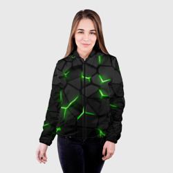 Женская куртка 3D Green neon steel - фото 2