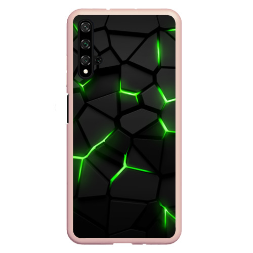 Чехол для Honor 20 Green neon steel, цвет светло-розовый