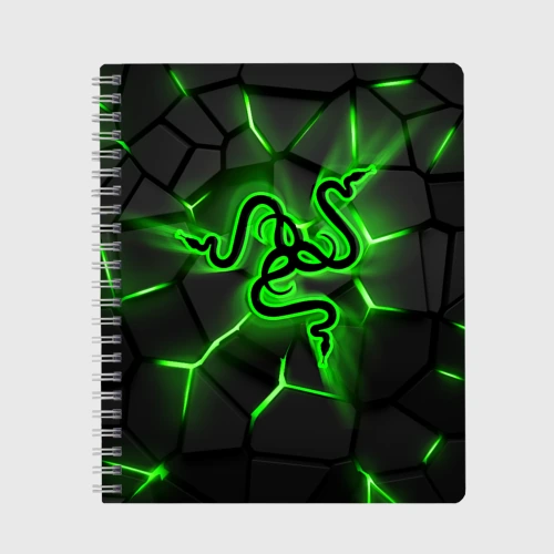 Тетрадь Razer neon logo