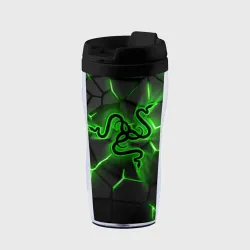 Термокружка-непроливайка Razer neon logo