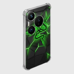 Чехол для Huawei Pura 70 Pro Razer neon logo - фото 2