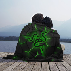 Плед 3D Razer neon logo - фото 2