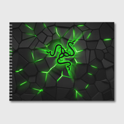 Альбом для рисования Razer neon logo