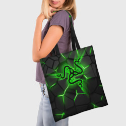 Шоппер 3D Razer neon logo - фото 2