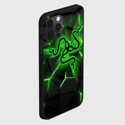 Чехол для iPhone 12 Pro Max Razer neon logo - фото 2