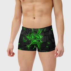 Мужские купальные плавки 3D Razer neon logo - фото 2