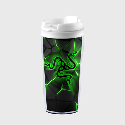 Термокружка-непроливайка Razer neon logo