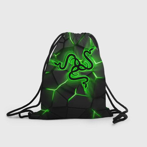 Рюкзак-мешок 3D Razer neon logo