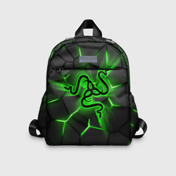 Детский рюкзак 3D Razer neon logo
