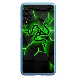 Чехол для Honor 20 Razer neon logo