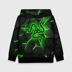 Детская толстовка 3D Razer neon logo