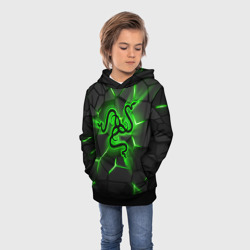 Детская толстовка 3D Razer neon logo - фото 2