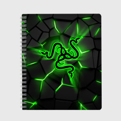 Тетрадь Razer neon logo