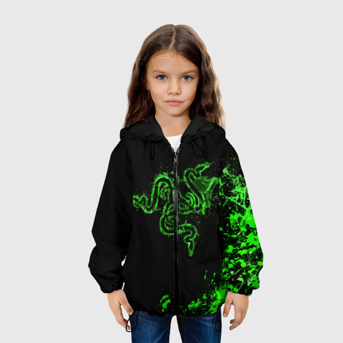 Детская куртка 3D Razer брызги, цвет черный - фото 4