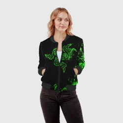 Женский бомбер 3D Razer брызги - фото 2