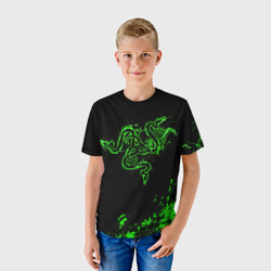 Детская футболка 3D Razer брызги - фото 2