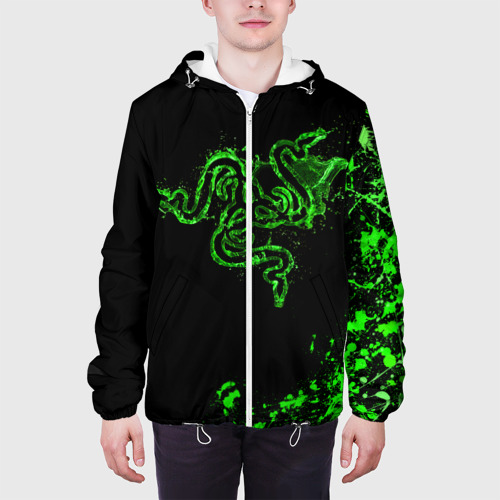 Мужская куртка 3D Razer брызги, цвет 3D печать - фото 4