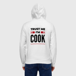 Мужская толстовка на молнии хлопок Trust me - I'm cook - фото 2