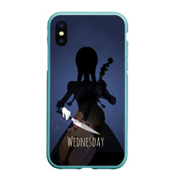 Чехол для iPhone XS Max матовый Wednesday art