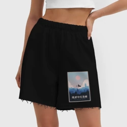 Женские шорты oversize футер хлопок Kiki`s delivery service poster - фото 2