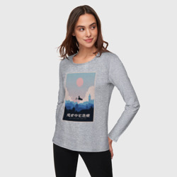 Женский лонгслив хлопок Kiki`s delivery service poster - фото 2