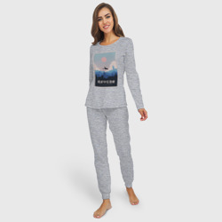 Женская пижама с лонгсливом хлопок Kiki`s delivery service poster - фото 2