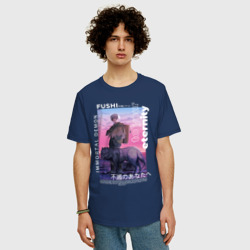 Мужская футболка хлопок Oversize Фуши бессмернтый - фото 2