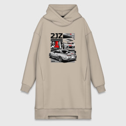 Платье-худи хлопок Toyota Supra mk4 2JZ