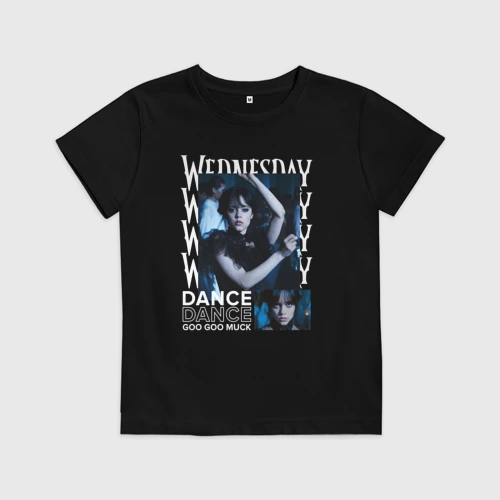 Детская футболка хлопок Wednesday dance