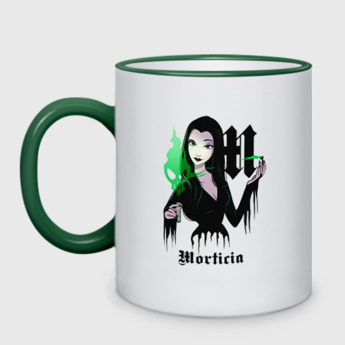 Кружка двухцветная M-Morticia, цвет Кант зеленый