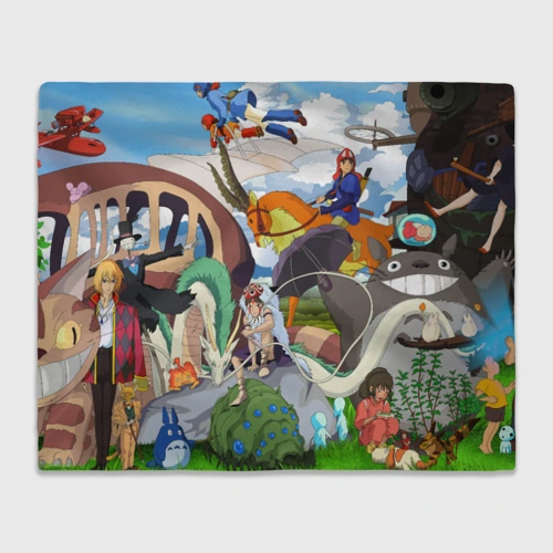 Плед 3D Studio Ghibli - all Stars