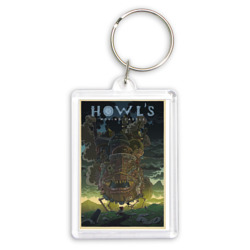 Брелок прямоугольный 35*50 Howl`s castle poster