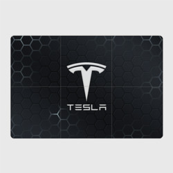 Магнитный плакат 3Х2 Tesla логотип - матовое стекло