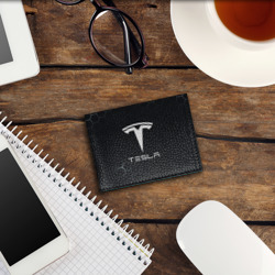 Обложка для студенческого билета Tesla логотип - матовое стекло - фото 2