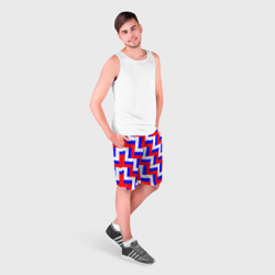 Мужские шорты 3D Плетение триколор - фото 2