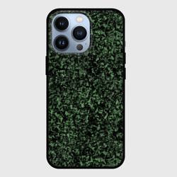 Чехол для iPhone 13 Pro Черный и зеленый камуфляжный