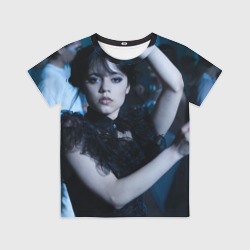 Детская футболка 3D Уэнсдей - танец