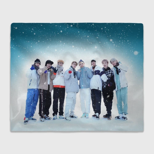Плед 3D Stray Kids winter
