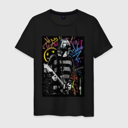 Мужская футболка хлопок Nirvana Kurt Grunge