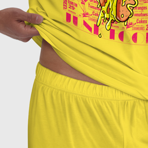Мужская пижама хлопок с принтом Поросёнок хот-дог, фото #4