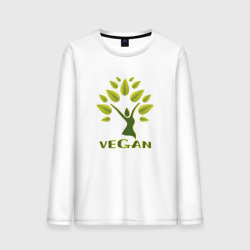 Мужской лонгслив хлопок Vegan tree
