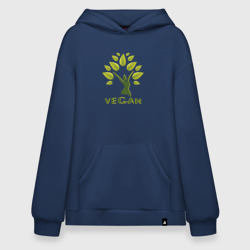 Худи SuperOversize хлопок Vegan tree