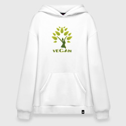 Худи SuperOversize хлопок Vegan tree