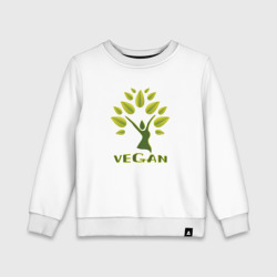 Детский свитшот хлопок Vegan tree
